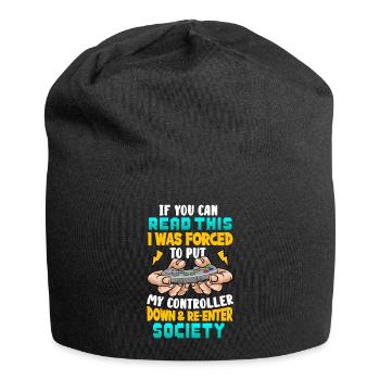Gaming - Jersey-Beanie - Schwarz - Vorne