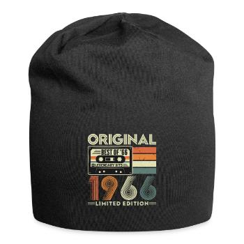 Original 1966 Jahrgang Vintage Geburtstag Retro - Jersey-Beanie - Schwarz - Vorne