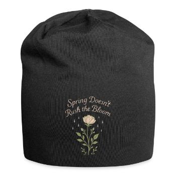 Croissance consciente, Renouvellement printanier, - Bonnet en jersey - noir - Devant