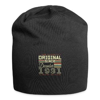 Les légendes sont nées en décembre 1981 - Bonnet en jersey - noir - Devant
