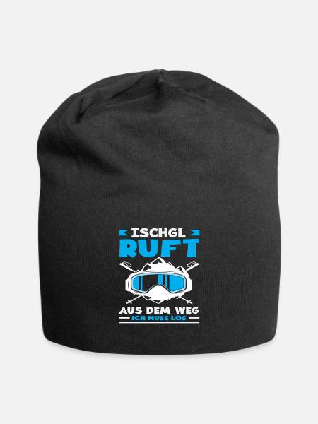 Ischgl Ruft Lustiges Après Ski Alpen Party - Jersey-Beanie - Schwarz