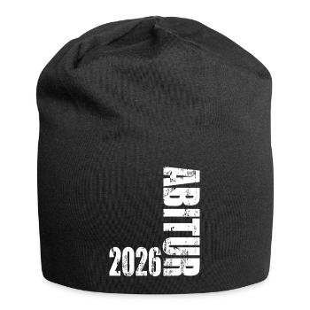 Abitur 2026 - Jersey-Beanie - Schwarz - Vorne