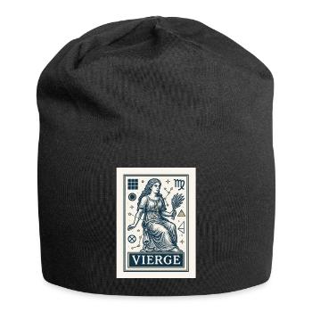 Signe astrologique de la Vierge - Astrologie - Bonnet en jersey - noir - Devant
