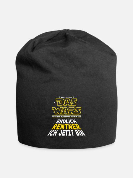 Das Wars Rente 2026 Endlich Rentner ich jetzt bin - Jersey-Beanie - Schwarz