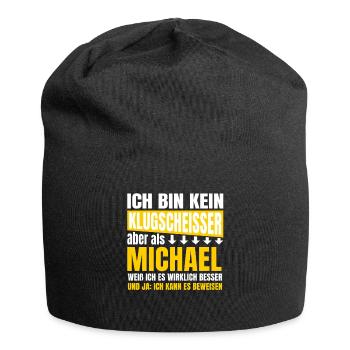 Je ne suis pas un petit malin Michael - Bonnet en jersey - noir - Devant