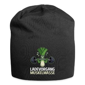 Weightlifter LOADING MUSCLE MASS Funny - Jersey Beanie - black - Front