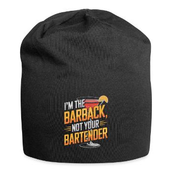 Je suis le barback, pas votre humour de barman - Bonnet en jersey - noir - Devant