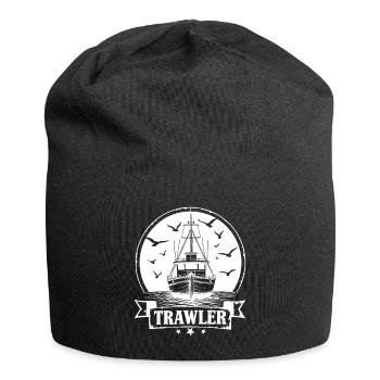 Trawler Fishing Cutter Ahoy Maritim - Jersey Beanie - black - Front