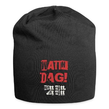 Wattn Dag Watt mutt dat mutt - Jersey Beanie - black - Front