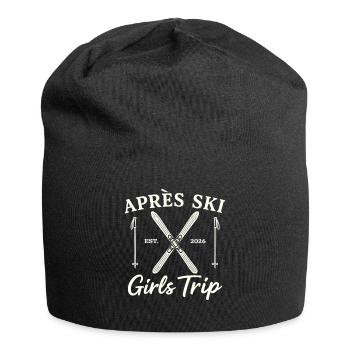 Girls Ski Holiday 2026 Après Ski Girls Trip Party - Jersey Beanie - black - Front