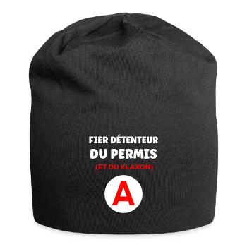 Driver's license humor - Jersey Beanie - black - Front