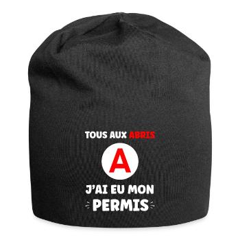 Humor Ich habe meinen Führerschein - Jersey-Beanie - Schwarz - Vorne