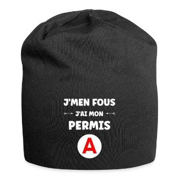 Driver's license humor - Jersey Beanie - black - Front
