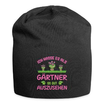 Jardinier Jardinage Jardinage Jardinage Jardinage - Bonnet en jersey - noir - Devant