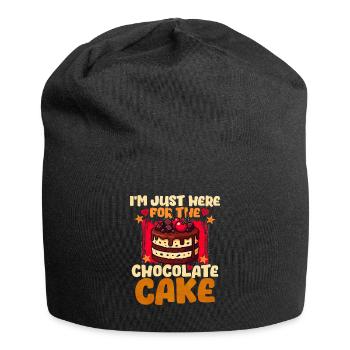 Gâteau Gâteau au chocolat - Bonnet en jersey - noir - Devant