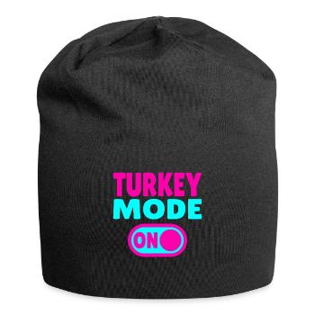 Turkey Mode ON - Jersey Beanie - black - Front