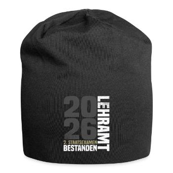 2. Staatsexamen Lehramt - Jersey-Beanie - Schwarz - Vorne