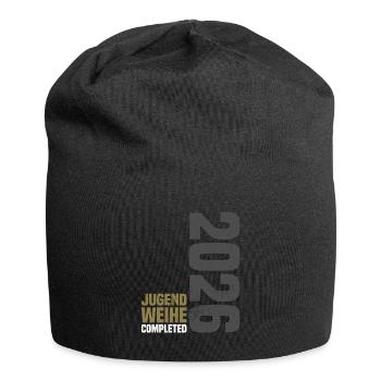 Jugendweihe 2026 - Jersey-Beanie - Schwarz - Vorne
