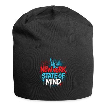 New York State of Mind – Graffiti Street Art Look - Jersey Beanie - black - Front