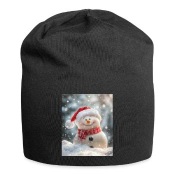 Snowman - Jersey Beanie - black - Front