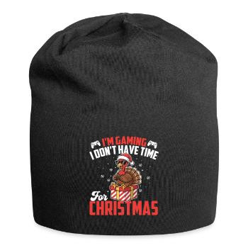 I'm Gaming I Don't Have Time For Christmas Gamer  - Jersey Beanie - black - Front