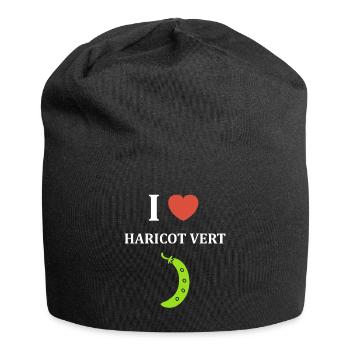 haricot vert - Bonnet en jersey - noir - Devant