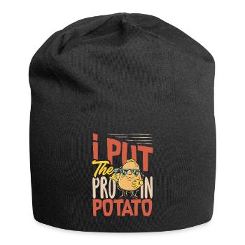 Taters Over Haters Kartoffel - Jersey-Beanie - Schwarz - Vorne