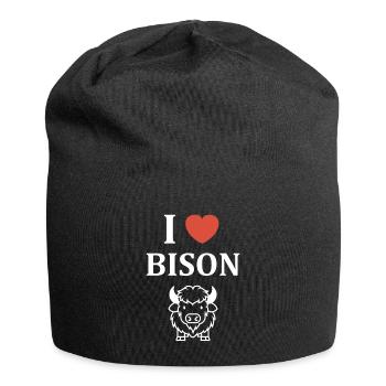 Bison - Jersey-Beanie - Schwarz - Vorne