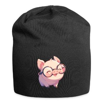Pig Pig - Jersey Beanie - black - Front