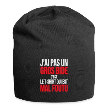 I don't have a big funny design blunder - Jersey Beanie - black - Front