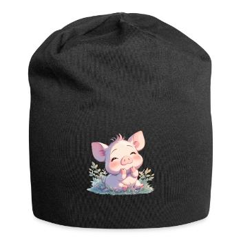 Pig Pig - Jersey Beanie - black - Front