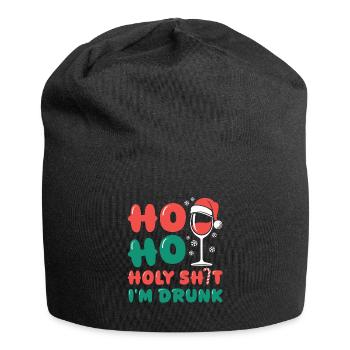 HoHo de, je suis bourré - Bonnet en jersey - noir - Devant