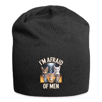 J’ai peur des hommes inportable Bootleg - Bonnet en jersey - noir - Devant
