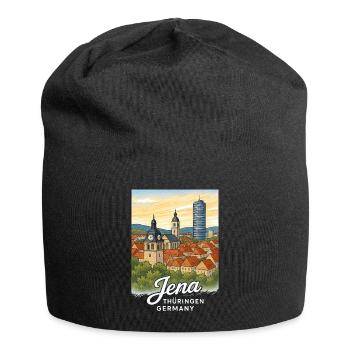 Jena - Jersey-Beanie - Schwarz - Vorne