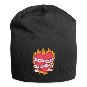 Épouse d’une mère fermière - Bonnet en jersey - noir - Devant
