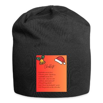 Christmas Checklist Design - Jersey Beanie - black - Front