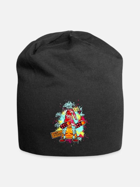 CHEF WICHTEL Dab Graffiti Weiblich Xmas Spruch - Jersey-Beanie - Schwarz