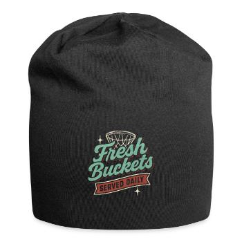Basketball Spruch Humor Basketballer Geschenkidee - Jersey-Beanie - Schwarz - Vorne