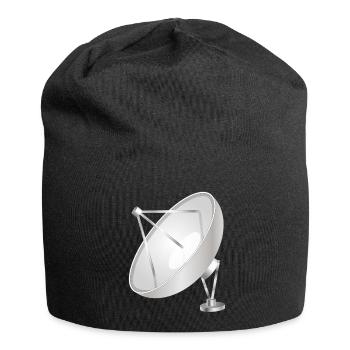 Antenne paraboise à l’aspect moderne et net - Bonnet en jersey - noir - Devant
