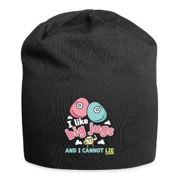 I Like Big Jugs Climbing Rock Fun Humor - Jersey Beanie - black - Front