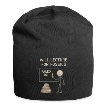 Prehistoric stone tools of Homo - Jersey Beanie - black - Front