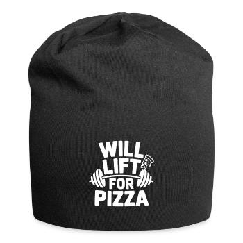 Will Lift for Pizza - Jersey Beanie - black - Front