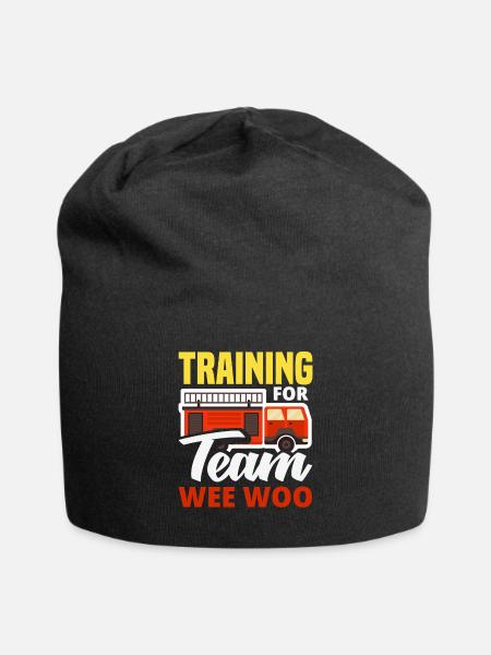 Wee Woo Squad Fire Tiny Firefighter - Jersey Beanie - black