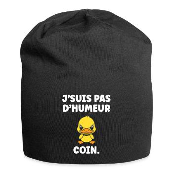 J'SUIS PAS D'HUMEUR COIN - Bonnet en jersey - noir - Devant