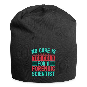 Majeure en sciences forensiques Aucun cas n’est trop froid - Bonnet en jersey - noir - Devant
