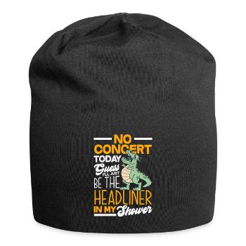 Kein Konzert Heute Trauriges Musik - Jersey-Beanie - Schwarz - Vorne