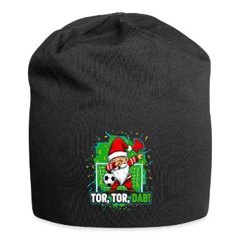 Tor Tor Dab Fußball Santa Wichtel Weihnachten - Jersey-Beanie - Schwarz - Vorne