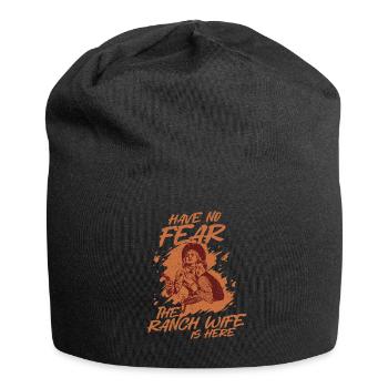 Épouse d’une mère fermière - Bonnet en jersey - noir - Devant