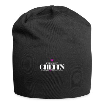 Équipe J’ai de la patience - Bonnet en jersey - noir - Devant