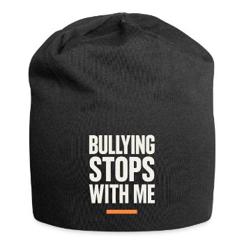 Sympathie anti-harcèlement, Lève-toi - Bonnet en jersey - noir - Devant